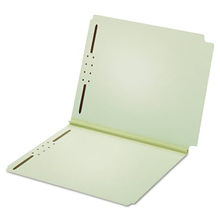 Pendaflex Dual Tab Pressboard Folder w/2 Fast, Straight Tab, Letter, Green, PK25 45715